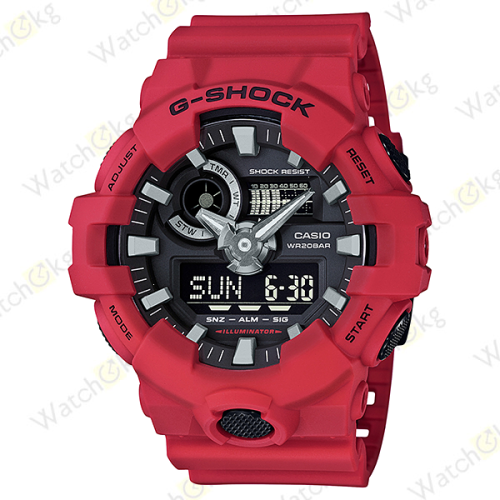 Часы Мужские Casio ANALOG-DIGITAL GA-700 SERIES (GA-700-4A)  | Watch.kg