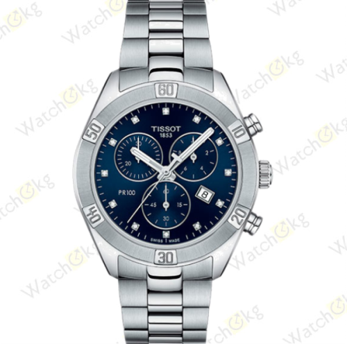 Часы Женские Tissot PR 100 Sport Chic Chronograph (T101.917.11.046.00)  | Watch.kg