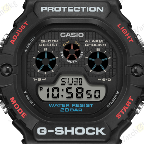 Часы Мужские Casio DIGITAL 5900 SERIES (DW-5900U-1)  | Watch.kg фото 2