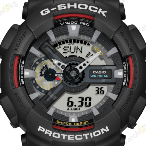 Часы Мужские Casio ANALOG-DIGITAL 110 SERIES (GA-110RL-1A)  | Watch.kg фото 3