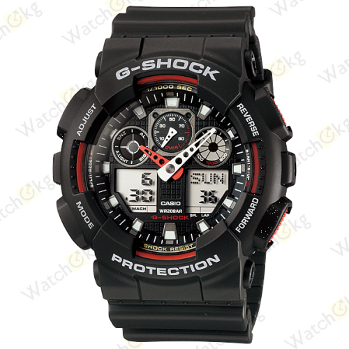 Часы Мужские Casio ANALOG-DIGITAL GA-100 SERIES (GA-100-1A4)  | Watch.kg