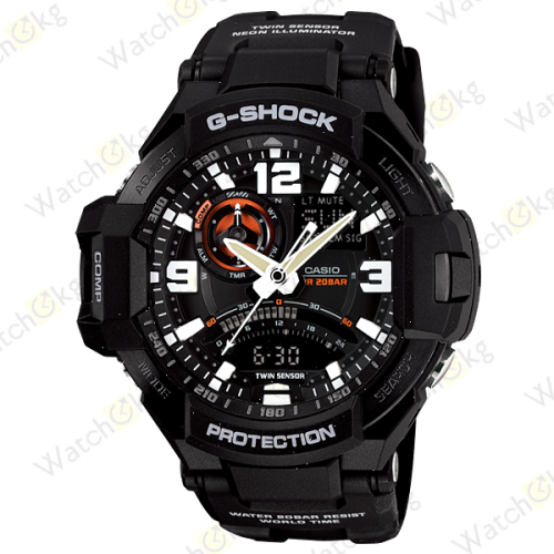 Часы Мужские Casio MASTER OF G - AIR GRAVITYMASTER (GA-1000-1A)  | Watch.kg