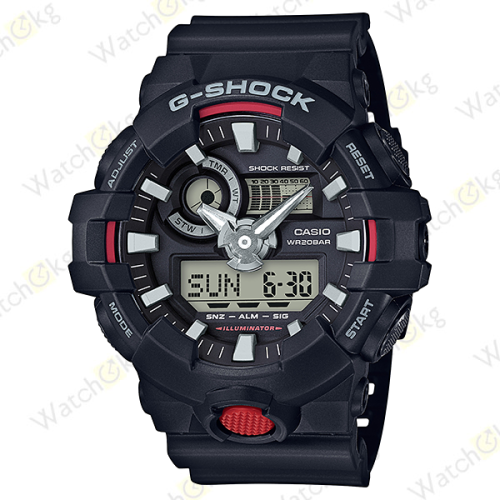 Часы Мужские Casio ANALOG-DIGITAL GA-700 SERIES (GA-700-1A)  | Watch.kg