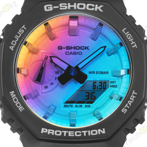 Часы Мужские Casio ANALOG-DIGITAL 2100 Series (GA-2100SR-1A)  | Watch.kg фото 2
